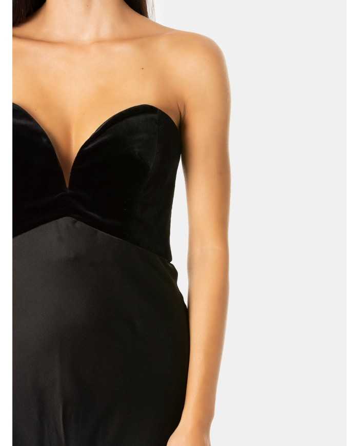 MAXMARA STUDIO Abito bustier in envers satin