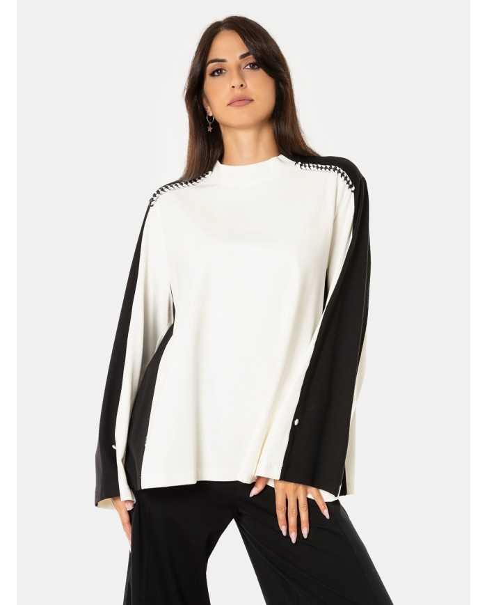 JIJIL Blusa bicolore