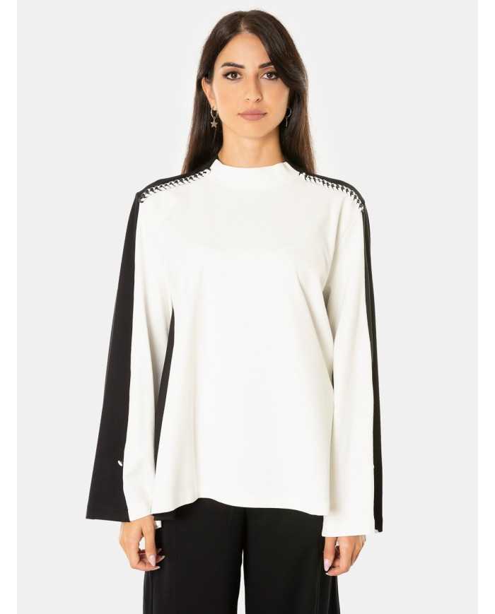 JIJIL Blusa bicolore