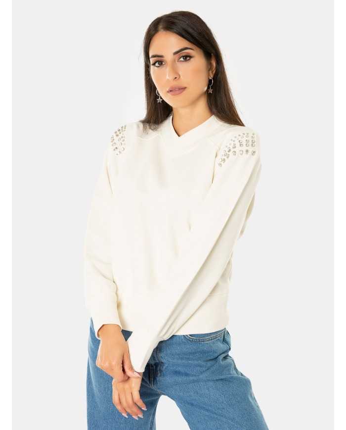 JIJIL Felpa con strass