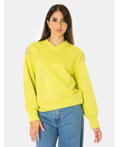 JIJIL Felpa con strass