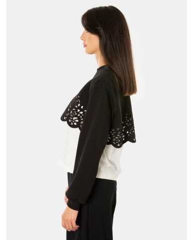 JIJIL Felpa corta traforata