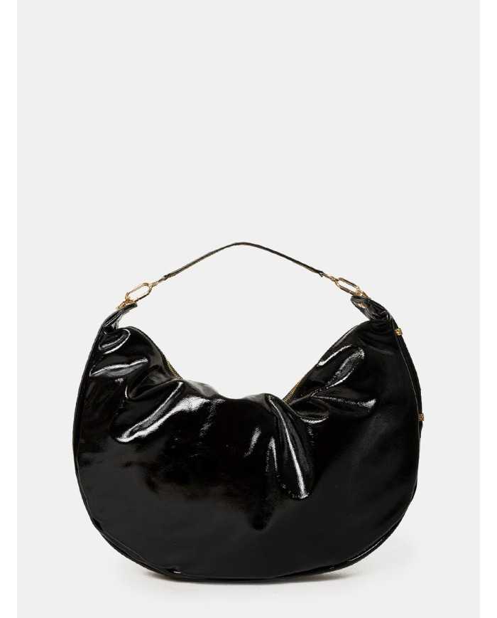 BORBONESE Borsa Hobo Large in vernice