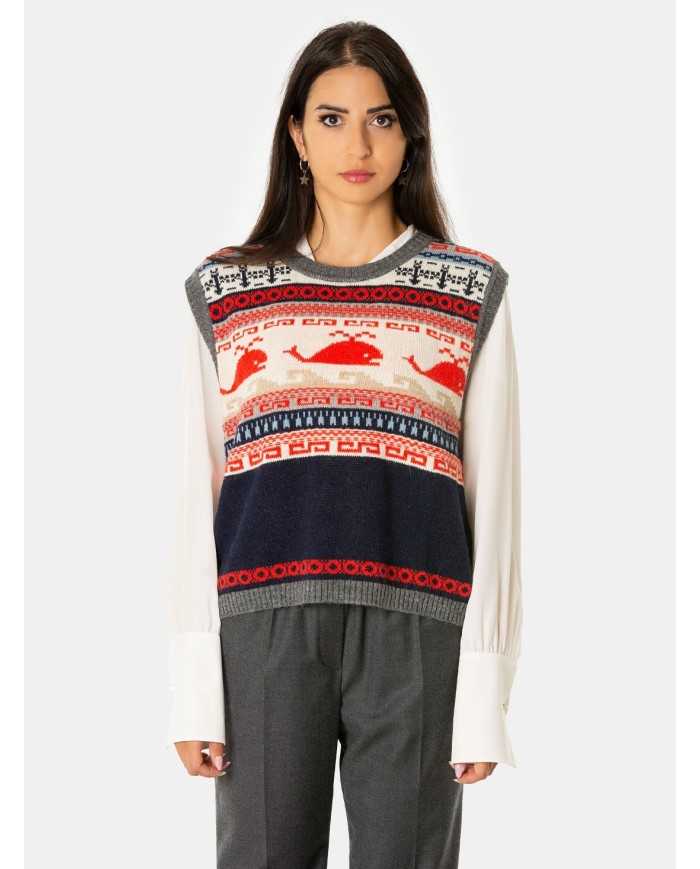 MAXMARA WEEKEND Gilet jacquard