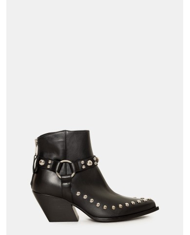 Elena Iachi Texano in pelle con borchie