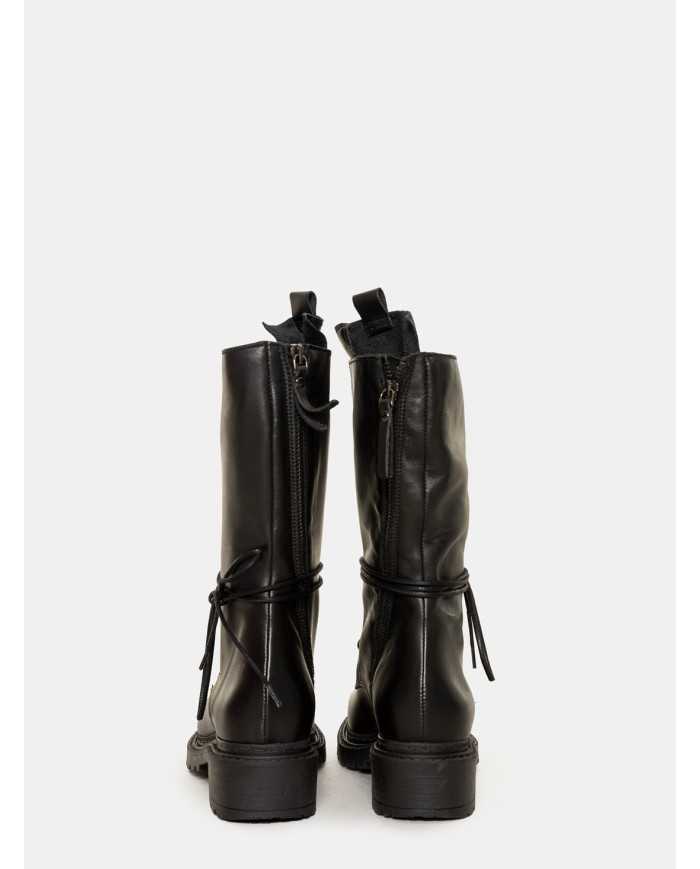 Volta Anfibio allacciato con zip in pelle