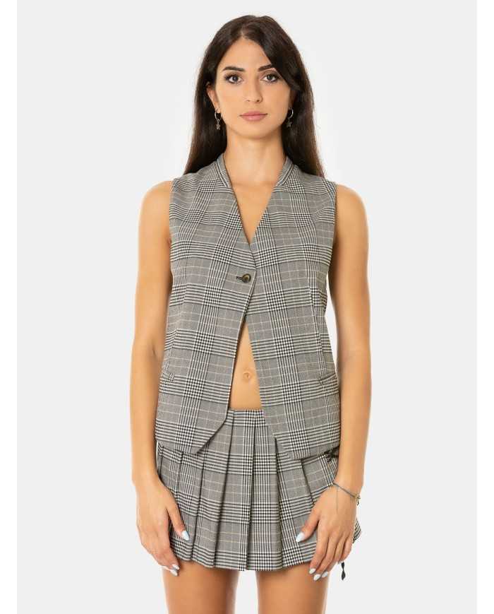 ANIYE BY Gilet Cory in check