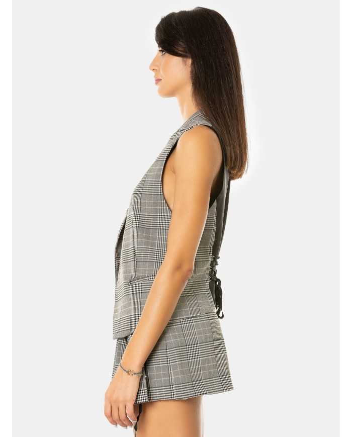 ANIYE BY Gilet Cory in check