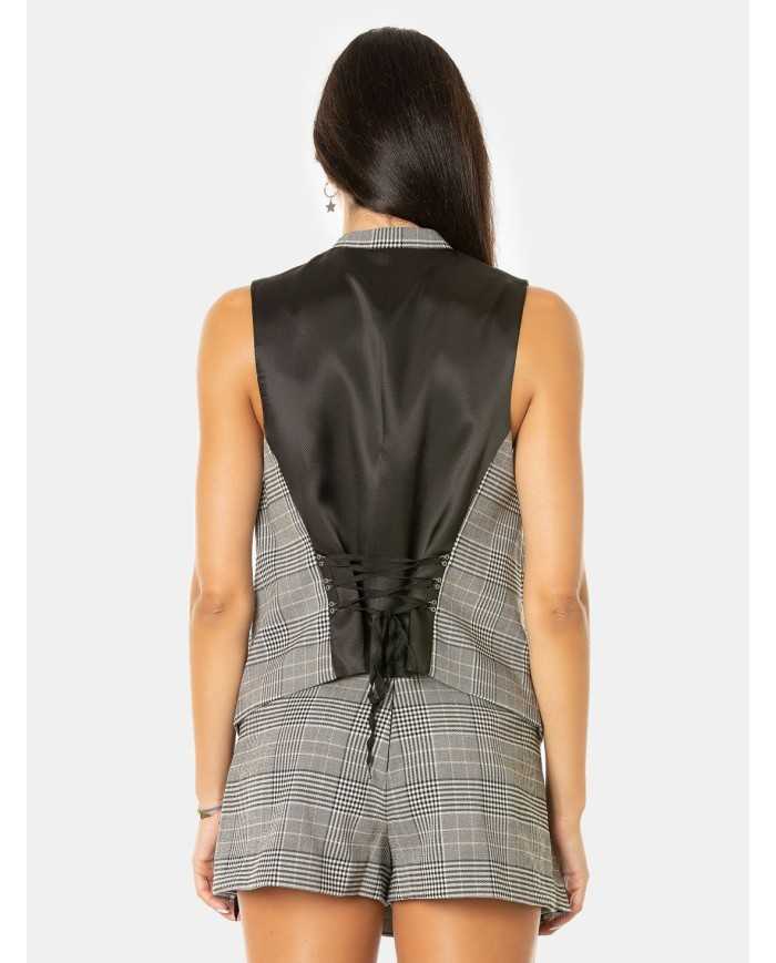 ANIYE BY Gilet Cory in check