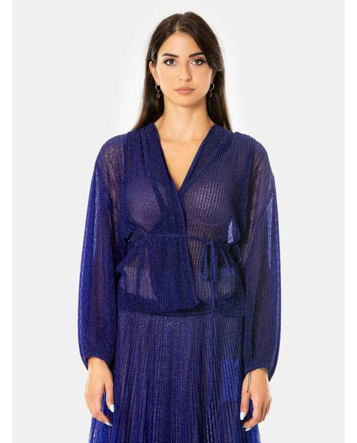 forte_forte Camicia plissè in tulle glitter