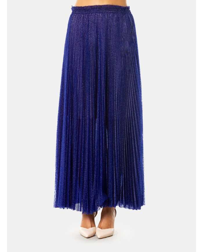 forte_forte Gonna plissè in tulle glitter jacquard