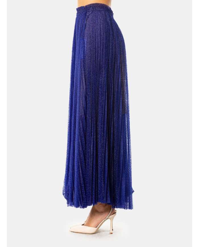 forte_forte Gonna plissè in tulle glitter jacquard