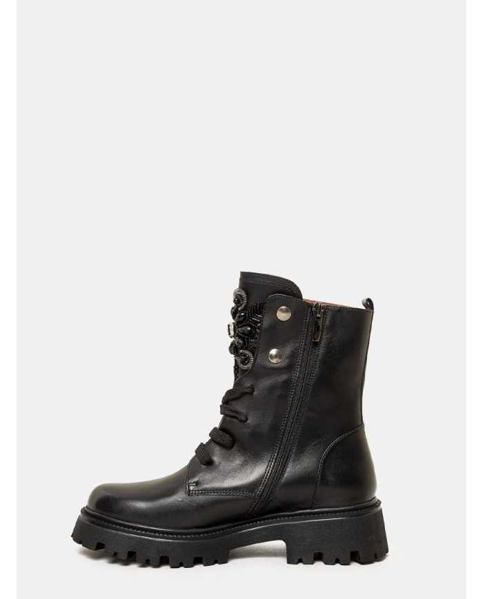 evaluna Anfibio in pelle con decorazioni pietre