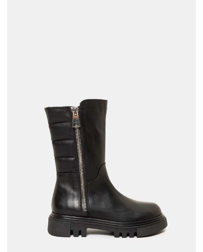 evaluna Anfibio in pelle con zip