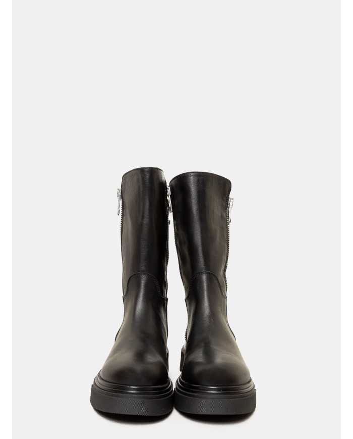 evaluna Anfibio in pelle con zip