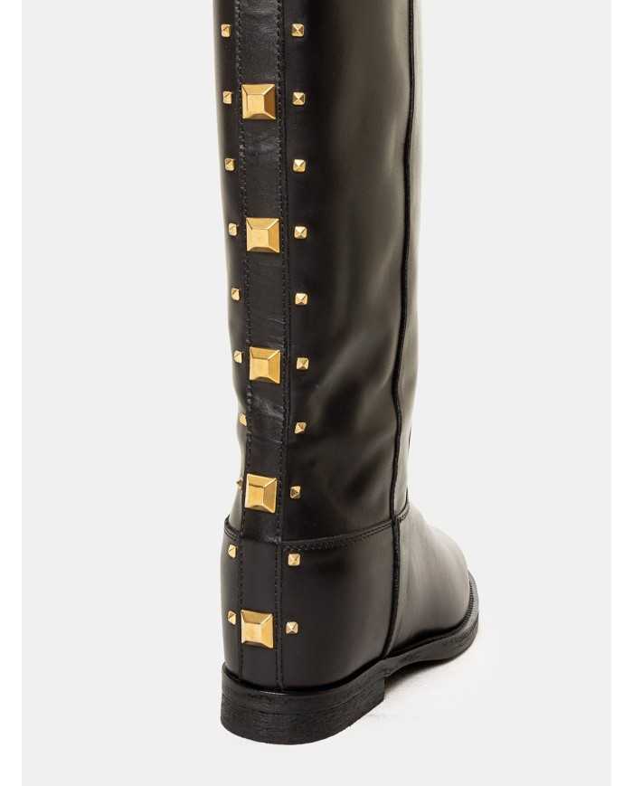 Via Roma 15 Stivale con macro borchie