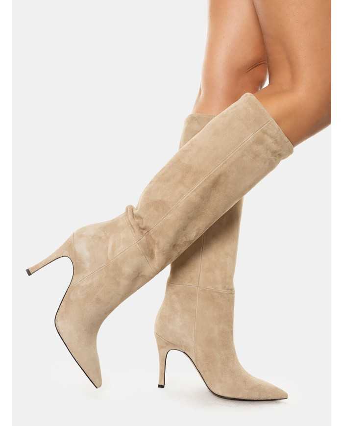 BIANCA DI' Stivale in camoscio