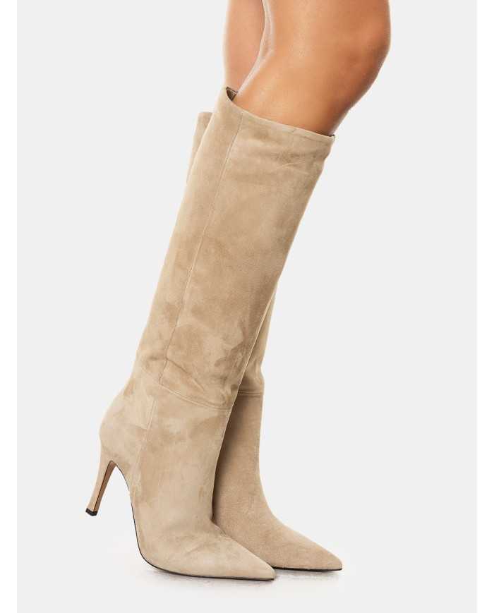 BIANCA DI' Stivale in camoscio