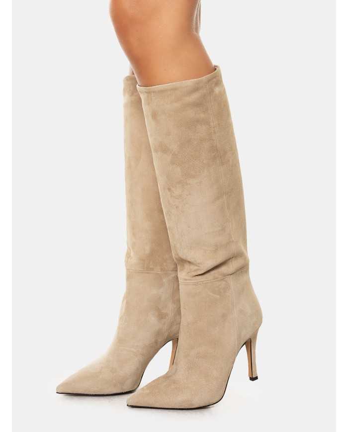 BIANCA DI' Stivale in camoscio