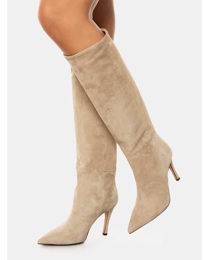 BIANCA DI' Stivale in camoscio