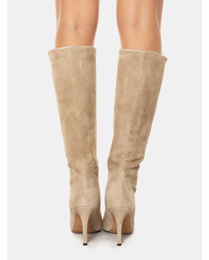 BIANCA DI' Stivale in camoscio