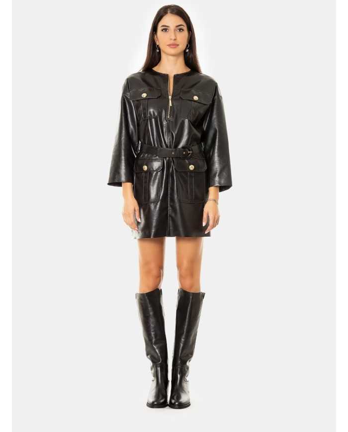 SIMONA CORSELLINI Abito in ecopelle