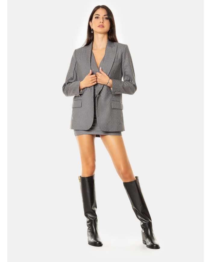 SIMONA CORSELLINI Giacca con strass