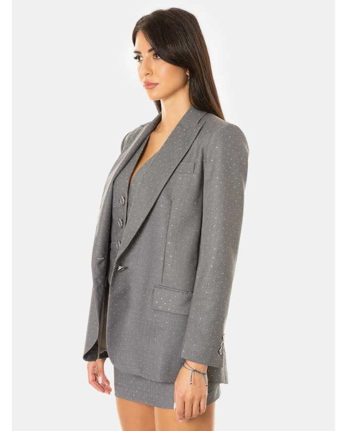 SIMONA CORSELLINI Giacca con strass