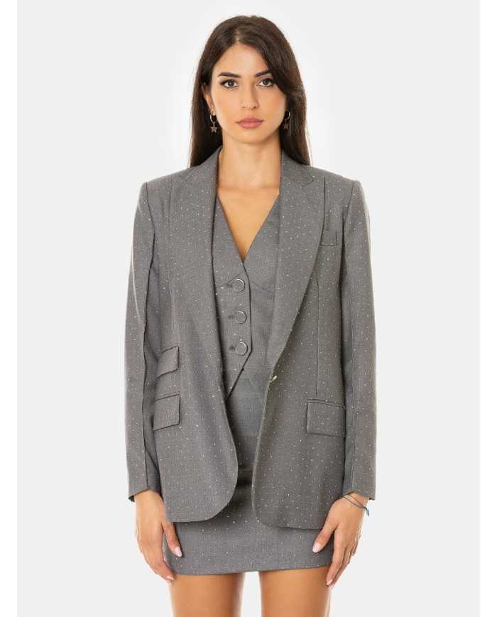 SIMONA CORSELLINI Giacca con strass