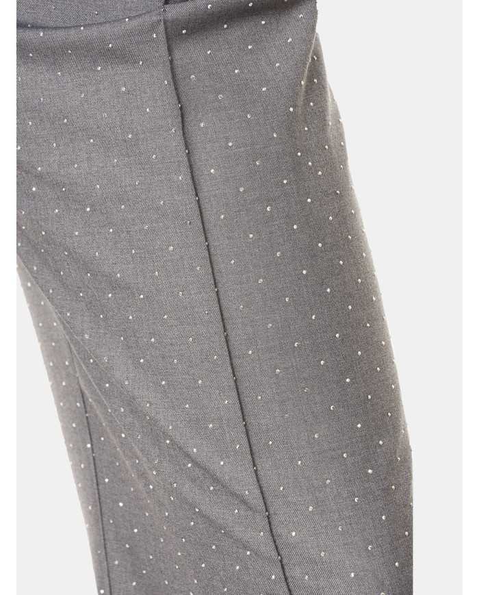 SIMONA CORSELLINI Pantalone ampio con strass