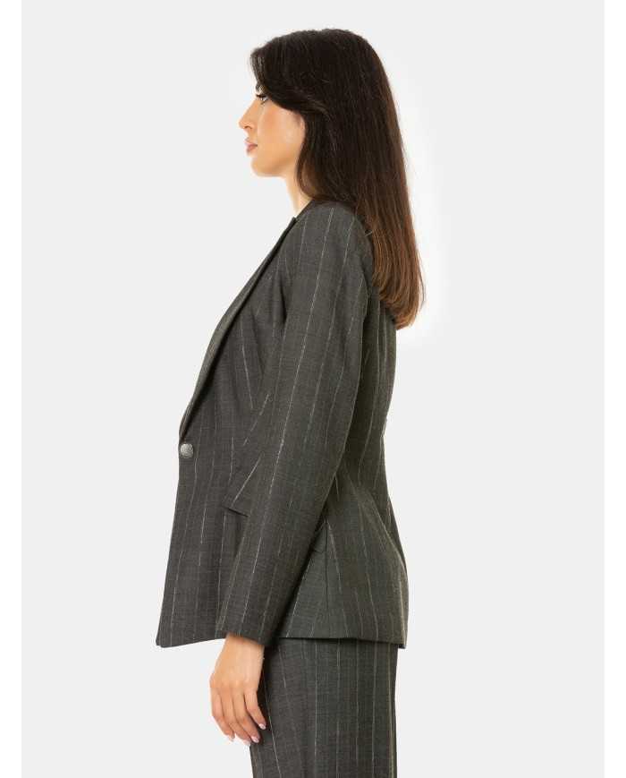 SIMONA CORSELLINI Giacca gessata