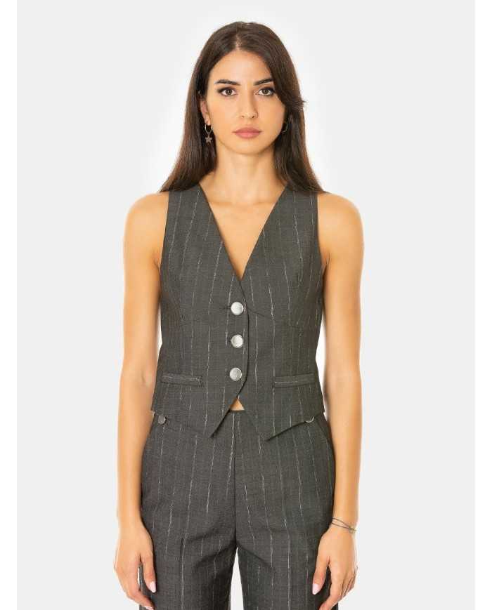 SIMONA CORSELLINI Gilet gessato