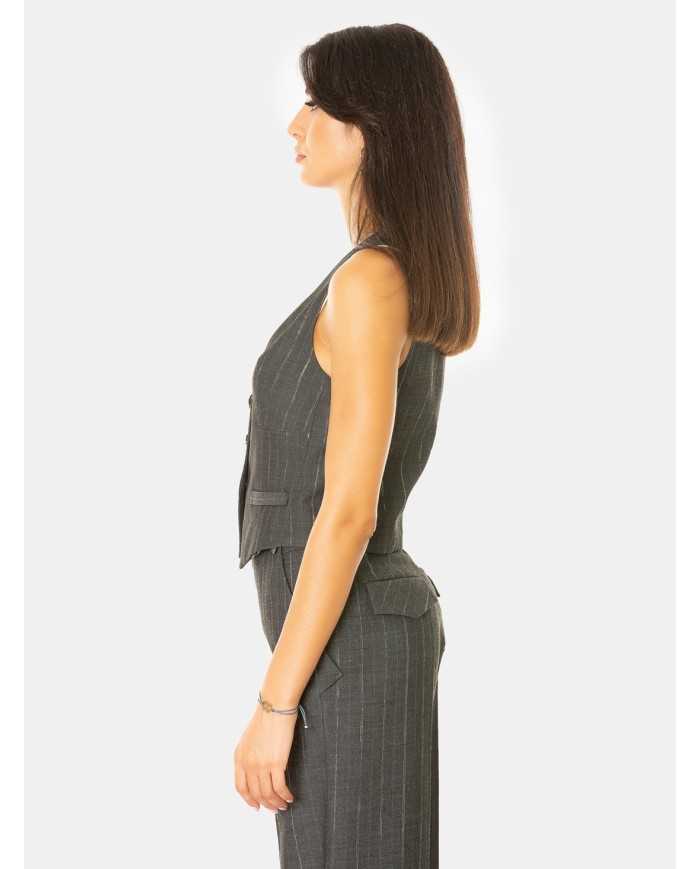 SIMONA CORSELLINI Gilet gessato