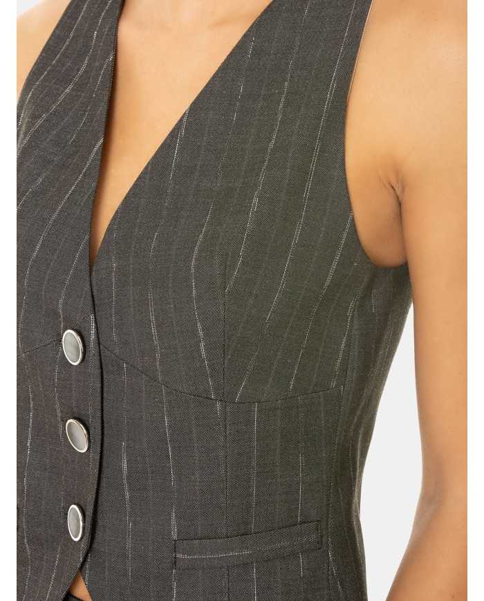 SIMONA CORSELLINI Gilet gessato