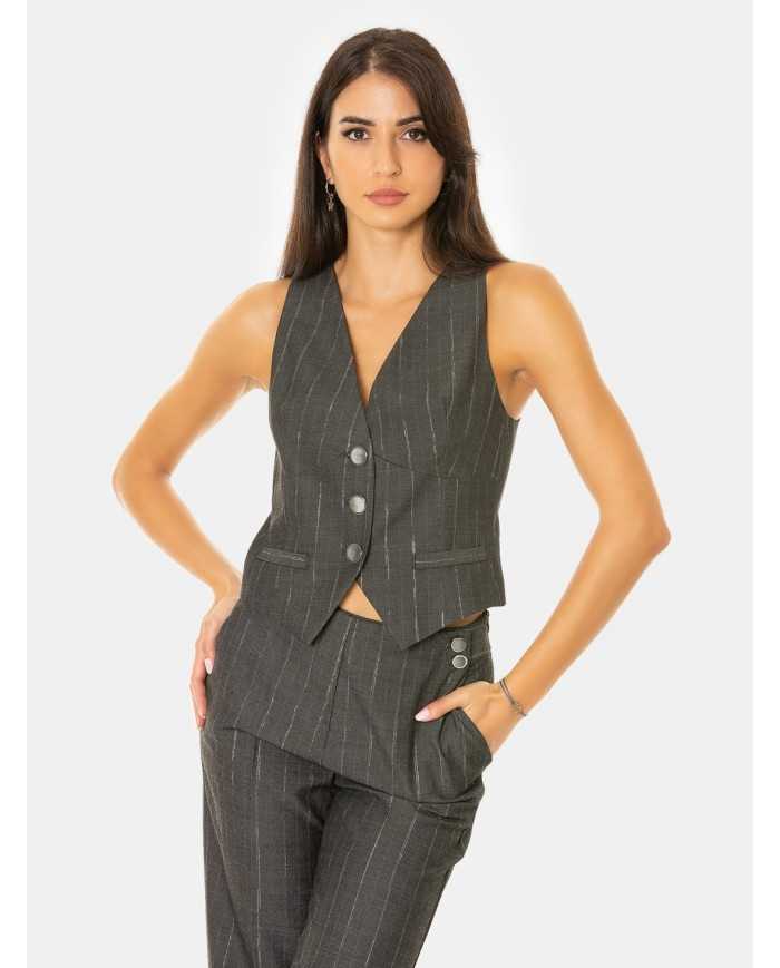 SIMONA CORSELLINI Gilet gessato