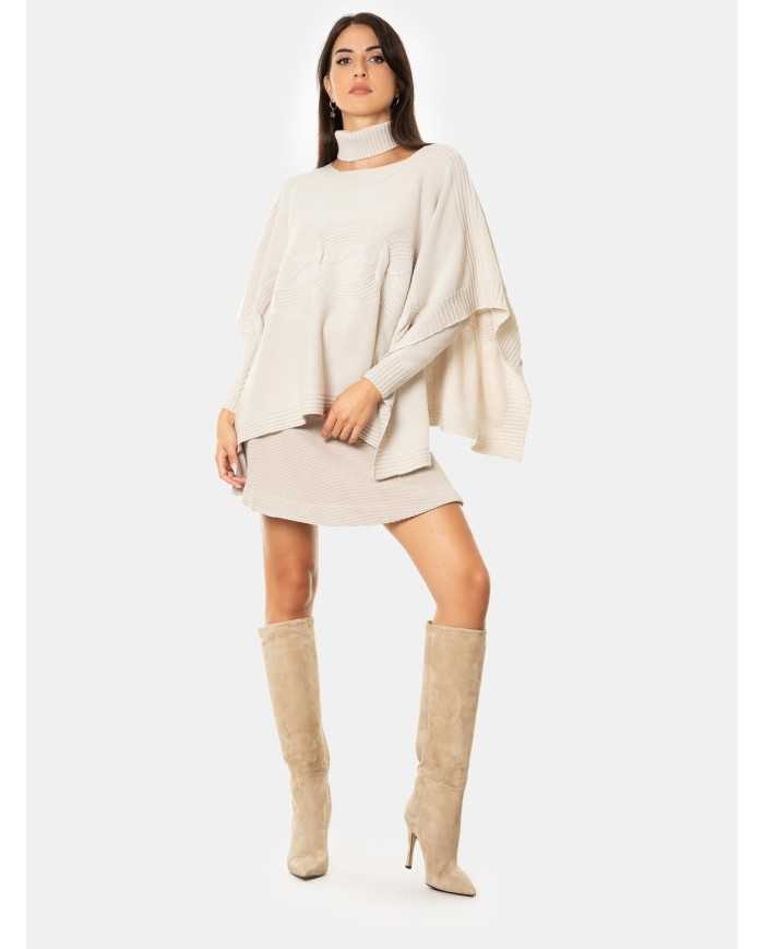 D.EXTERIOR Mantella con lavorazione intreccio