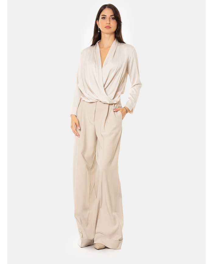 D.EXTERIOR Pantalone ampio con pinces