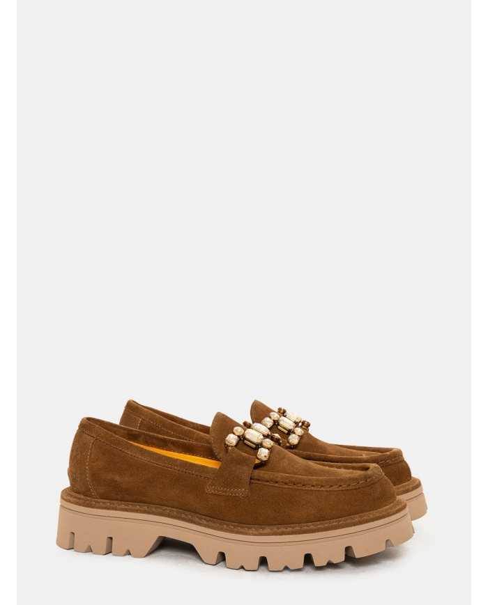 mara bini Mocassino in camoscio