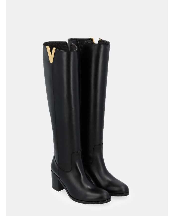 Via Roma 15 Stivale in pelle con tacco