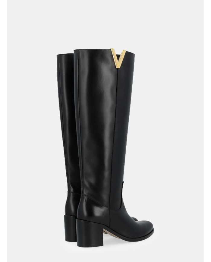 Via Roma 15 Stivale in pelle con tacco