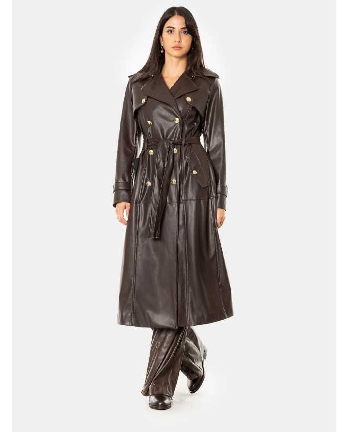 EUREKA by BABYLON Trench in ecopelle