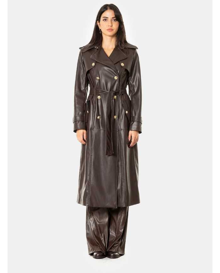 EUREKA by BABYLON Trench in ecopelle