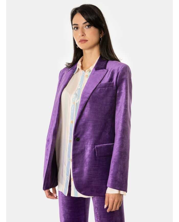 forte_forte Giacca maschile in velluto liscio