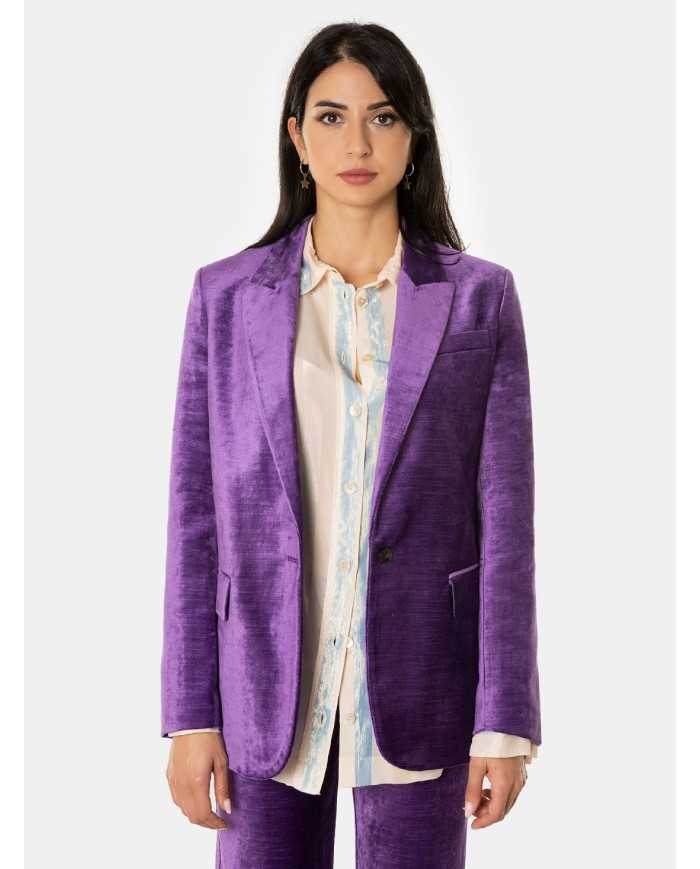 forte_forte Giacca maschile in velluto liscio