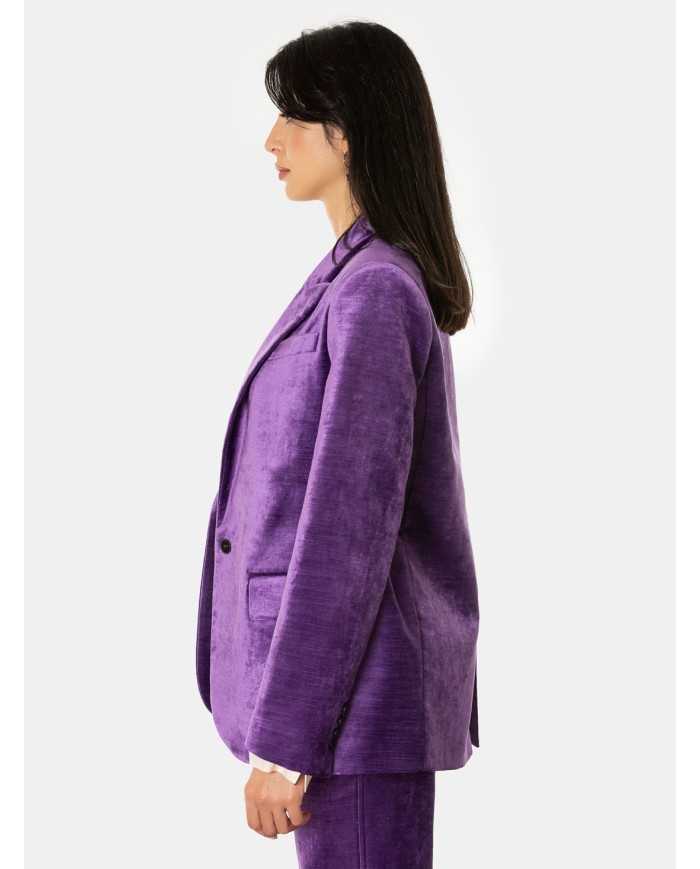 forte_forte Giacca maschile in velluto liscio