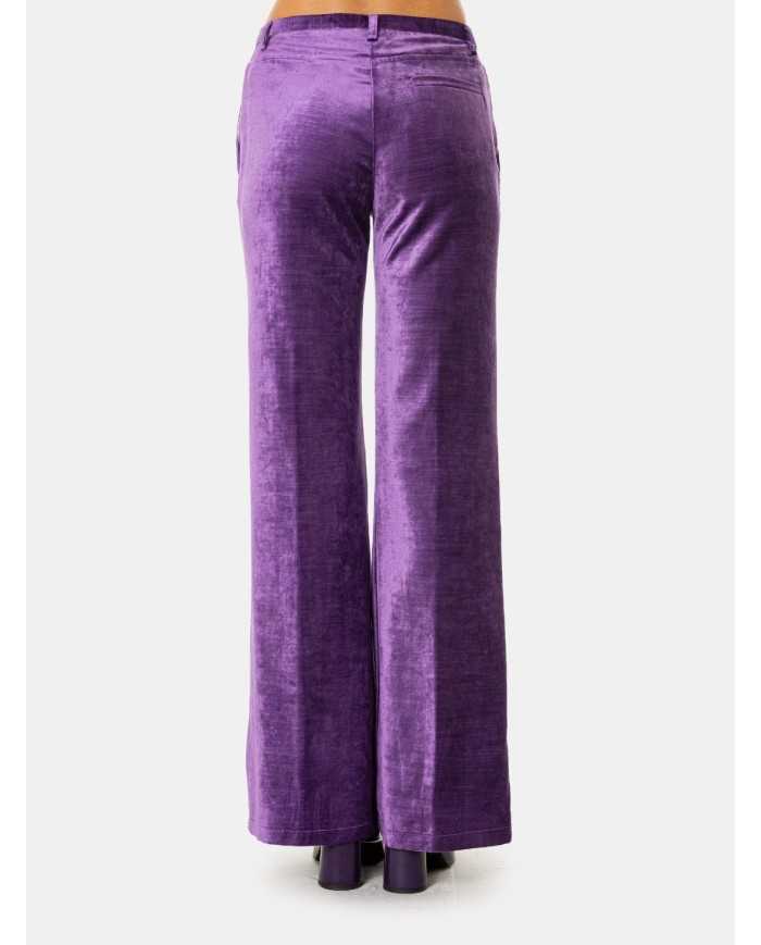 forte_forte Pantalone palazzo in velluto di cotone e viscosa
