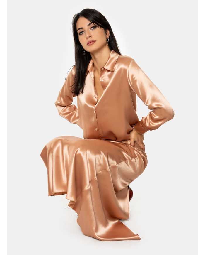 forte_forte Gonna longuette in raso