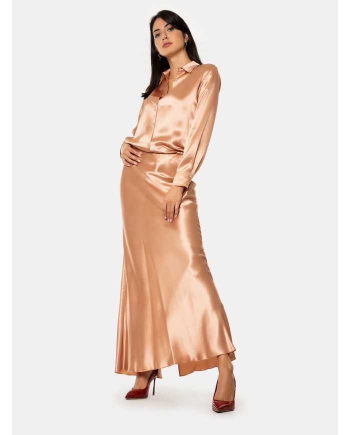 forte_forte Gonna longuette in raso