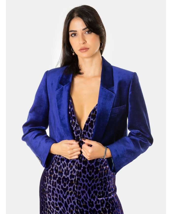 forte_forte Giacca spencer velluto liscio