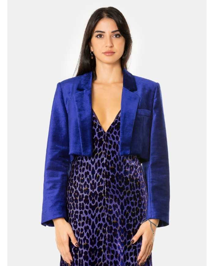 forte_forte Giacca spencer velluto liscio